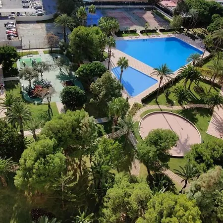 <1 Min Beach, Sea Views, Ac, Wifi, Pool, 3xtennis Alicante